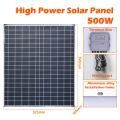 500W 12V Photovoltaic Solar Panel Power Bank Kit Fast Battery Charger 500W 100A Controller Solar Plate for Home Camping RV Car. 