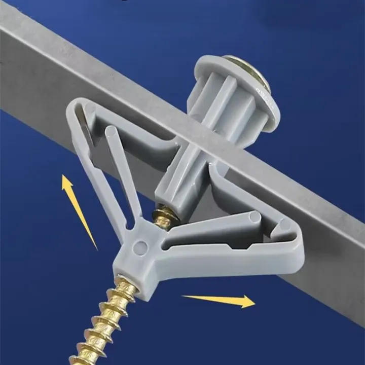 50pcs%20Plastic%20Toggle%20Anchor%20With%20Screw%20M4%20Curtain%20Drywall%20Wall%20Cable%20Plug%20Aircraft%20Expansion%20Pipe%20Anchor%20Bolt%20Accessories%20-%20Image%203