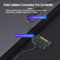 Coolcirc ARGB Controller 5V 3pin To SATA Power Supply Mini RGB Controller 3PIN Hub For Computer CPU Case Fan LED Light Radiator.