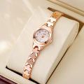 【New Trend】Women's small exquisite Arabic numerals small dial steel strap quartz watch suitable for Halloween gifts, daily wear and so on.. 