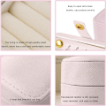 Portable Mini Jewelry Box Small Travel Storage Case for Rings Necklaces Earrings Lipstick with Removable Ring Slot PU Leather.