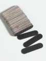 15 to 1000 Pcs Mini Double Sided Black Nail Files Portable Disposable Emery Board Buffers for Nail Art Manicure and Pedicure.