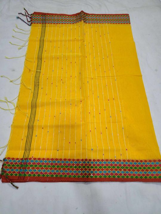 8%20hand%20Khesh%20Tangail%20new%20%20Yellow%20Colour%20baby%20Saree%20For%20Small%20Baby%20-%20Sari%20-%20Image%207