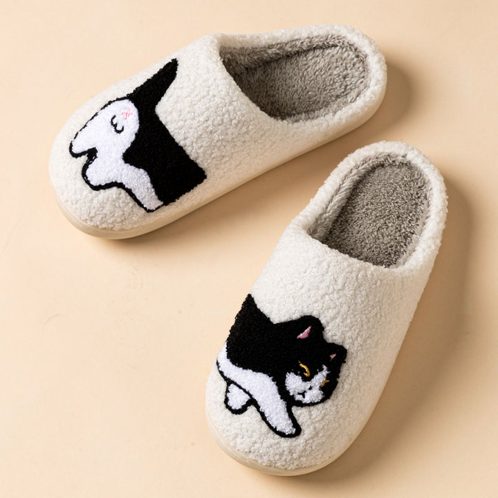 Children's%20Slippers%20Cute%20Cat%20Design%20Indoor%20Winter%20Warm%20Parent-child%20Shoes%20Comfortable%20Leisure%20%20Home%20Shoes%20-%20Image%205