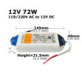 DC12V Power Supply AC 110V 220V to 12V LED Power Transformer Adapter 18W 28W 48W 72W 100W 12 Volt LED Driver for LED Strip Light. 