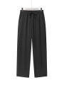 Men's Casual Straight Trousers Summer Autumn Breathable Solid Color Long Pants Drawstring Fitness Sweatpants Men Streetwear. 