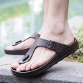 2026 New Summer Flip-flops for Men, Anti-slip, Trendy and Casual Solid-color Beach Shoes. 