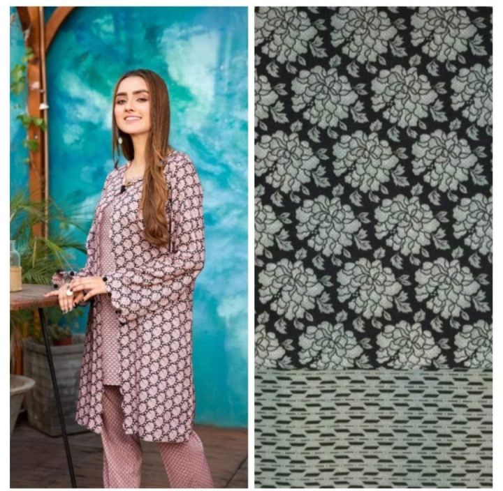 Ittehad Linen printed Unstitched 2pc