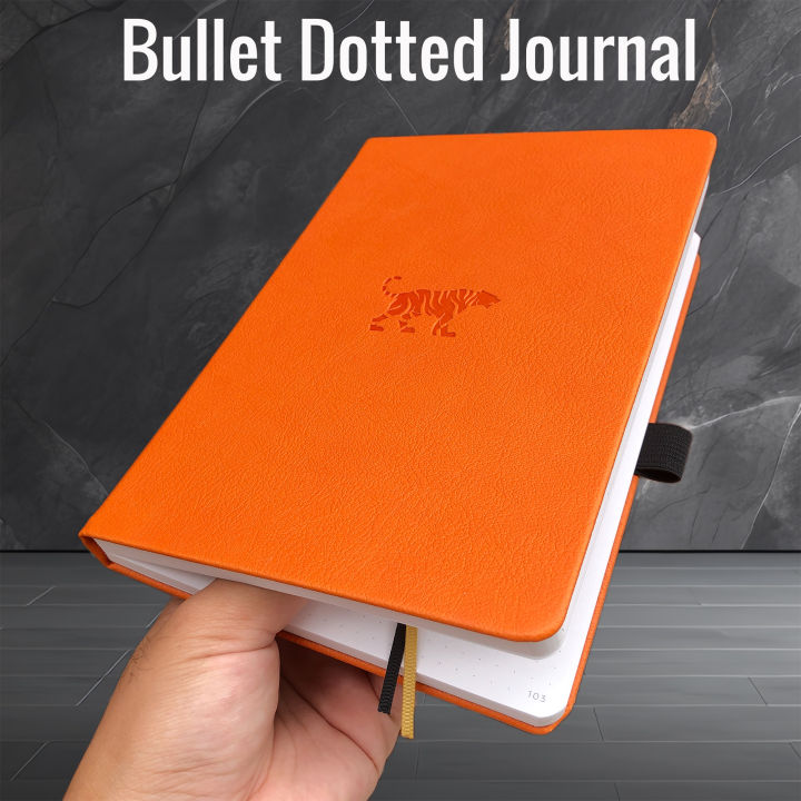 BUKE Tiger Dotted Journal, 160gsm Thick Paper Dot Grid Notebook 160 ...