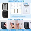 Key Lock Box Wall-Mount Secret Code Security Key Safe Secret Organizer Box No Key Home Office Weatherproof Safe Key Keeper NEW. 