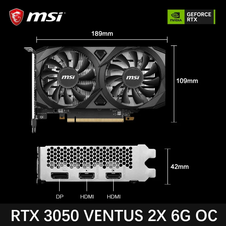 MSI%20GeForce%20RTX%203050%20VENTUS%202X%206G%20OC%20Gaming%20Graphics%20Card%206GB%20GDDR6%2096-bit%20HDMI%20DP%20PCI-E%204.0x8%20Desktop%20Full%20New%20Game%20Video%20Card%20-%20Image%207