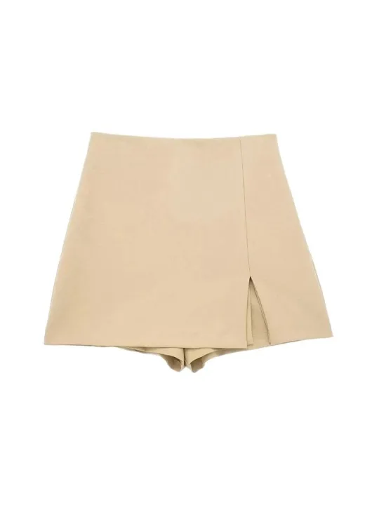 Women's%20Front%20Slit%20Shorts%20Skirts%20With%20Side%20Zipper,%20High%20Waist,%20Female%20Skort,%20Chic%20Fashion%20-%20Image%202