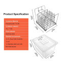 Sous vide shelf bracket bracket stainless steel sous vide cooker 11L container and rack double wall container with 11 liter lid strong material. 