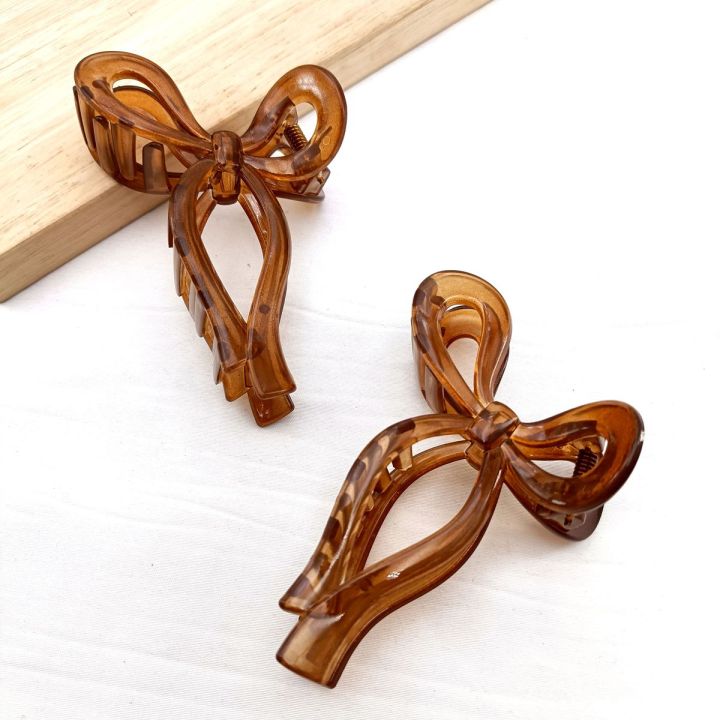 Ponytail%20Bow%20Big%20Hair%20Claw%20Crab%20Hair%20Accessories%20Ladies%20Solid%20Color%20Gradient%20Color%20Acrylic%20Bow%20Hairpin%20Hairpin%20Girl%20Headband%20-%20Image%207