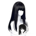 Mitaka Asa Cosplay Wig Anime Chainsaw Man 2 Protagonist Modeling Headwear Woman Daily Clothing Match Black Long Straight Hair.