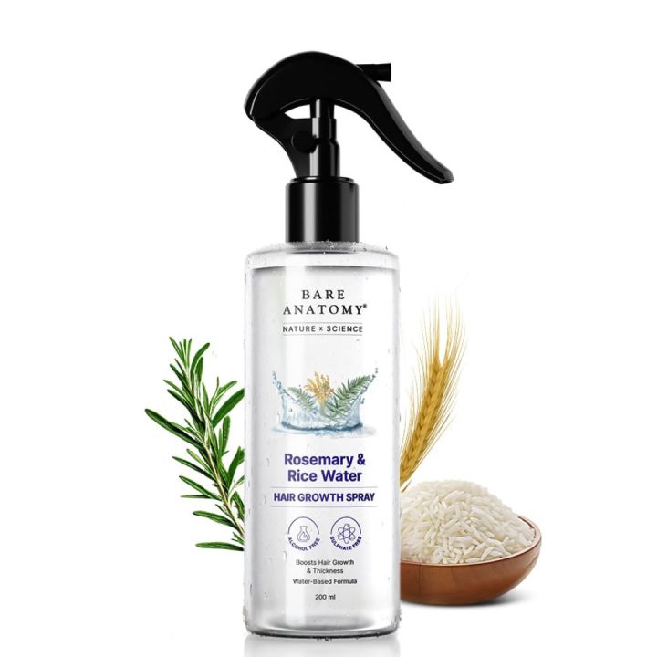 Bare Anatomy Nature x Science Rosemary Water Spray for Hair Growth 200ml