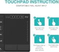 Rii K22 Ultra Slim 2.4 Gigahertz Mini Wireless Multimedia Keyboard with Touchpad for PC and Laptop. 