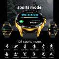 LIGE Smart Watch Sports Fitness Tracker Sleep Health Monitor Bluetooth Call Weather AI Voice Waterproof Luxury Men's Smartwatch.