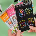 1 x DIY rainbow scratch book with 10 sheets of wooden handle scratch book ● ready to ship no need to wait for a long time because all products shipped from Thailand.. 