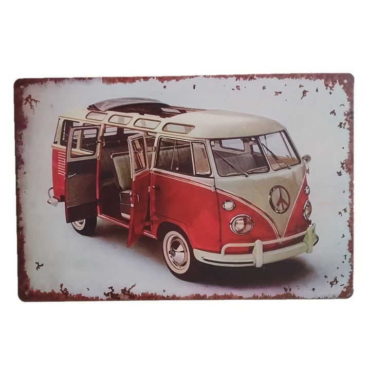 1 Piece Vintage Metal Sign Retro Garage Sign Mens Wall Decor Old Car ...