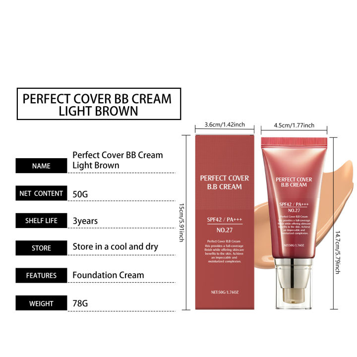 BB%20Cream%20SPF%2042%20PA%20+++%20Tinted%20Moisturizer%20for%20Face%20Full%20Coverage%20Concealer%20Liquid%20Foundation%20Makeup%20for%20Dark%20Circles%20Fine%20Lines%20-%20Image%204
