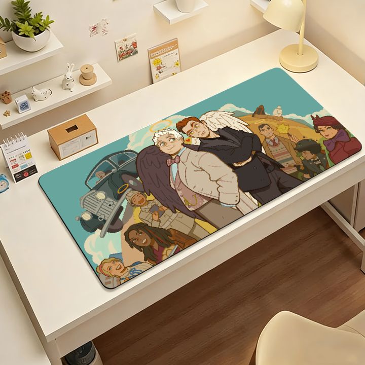 Cartoon%20Good%20Omens%20TV%20Mouse%20Pad%20Non-slip%20Locking%20Edge%20DeskMat%20PC%20Laptop%20Accessories%20%20Office%20Keyboard%20Large%20Game%20XXL%20Carpet%20-%20Image%206