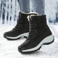 Snow Boots for Women Platform Shoes Boots Plush Keep Warm Women's Thigh High Boots Winter Ankle Boots Comfortable Walking Shoes. 