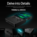 TRIMUI BRICK CNC Metal Retro Handheld Console 3.2"  1024x768 IPS Linux Mood LED Free Keycap 3000mAh WiFi  for Game Lovers. 