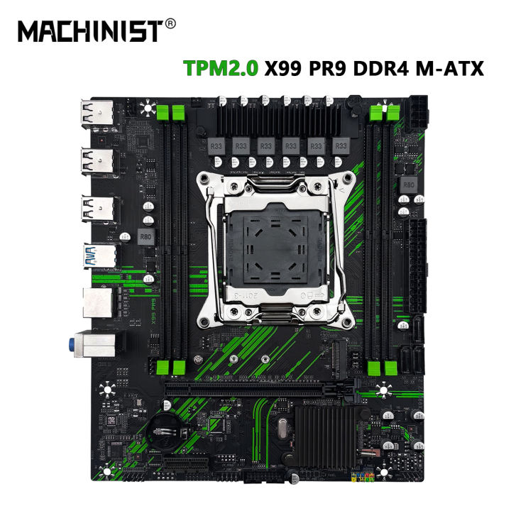 MACHINIST%20X99%20Motherboard%20X99%20PR9%20Support%20TPM2.0%20LGA%202011-3%20Intel%20Xeon%20E5%20V3&V4%20CPU%20DDR4%20RAM%20SATA/NVME%20M.2%20Slot%20USB3.0%20-%20Image%202