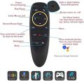 Wireless Air Mouse Remote G10 Model Voice Remote Control 2.4G Wireless IR Learning for Smart Tv Box and PC with IR Learning Fly Air Remote Mouse for Android TV Box Black Remote Controller. 