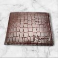 Model - N-01 Pure Leather Crocodile Design Stylish Wallet For Men - Elevate Style With Model N-01 - Wallet Featuring A Stylish Crocodile Design.