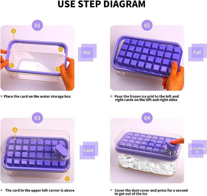 Ice%20Cube%20Tray%20with%20Lid%20&%20Bin,%20Upgraded%20One%20Button%20Release%20Ice%20Cube%20Trays,%20Ice%20Maker%20Mold%20for%20Freezer%20with%20Container,%2032x2%20PCS%20Tiny%20Ice%20Cube%20Tray%20Crushed%20Ice%20Tray%20for%20Chilling%20Drinks%20Coffee%20Juice%20-%20Image%208