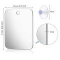 Acrylic Anti Fog Mirror Shower Shaving Fogless Mirror Washroom Travel Accessories For Women Makeup Man Shaving Bathroom Tools.