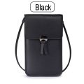 Women's Retro Messenger Phone Wallet - Pu Leather Touch Screen, Small Buckle Wallet. 