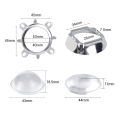 1 Set 44mm LED Lens Optical Glass 60 120 Degree + 50mm Reflector Collimator + Fixed Bracket for 20W 30W 50W 100W COB LED Chip. 