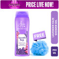 SKINZEN Lavender Haze Shower Gel 250ml  with free Loofah. 