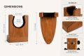 Premium Wooden Guitar Wall Mount Hanger | Acoustic & Electric Guitar Holder | Wall Mounted Guitar Hook Stand | Solid Wood Guitar Rack.
