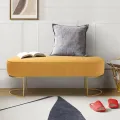 Skyrise- 3 Seater Luxury sofa sitting Stool With Metal Stand- sofa Chair Stool, customization. 