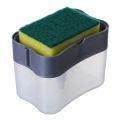 2 in 1 With Sponge Scrubbing Liquid Detergent Dispenser Press-type Liquid Soap Box Pump Organizer Kitchen Tool Bathroom Supplies. 