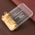 1set Leather Handmade Craft Women Coin Purse Bag Sewing Pattern Acrylic Stencil Template Sewing Accessories with Holes 10*8*4cm.