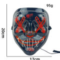 Halloween Neon Led Purge Mask Masque Masquerade Party Masks Light Grow in the Dark Horror Mask Glowing Masker. 