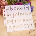 DIY Craft Alphabet Letter Stencils Template Painting Scrapbooking Embossing Stamping Album Card Decorative Embossing Paper Cards. 