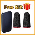 Premium Gaming Finger Sleeves with Metal Storage Box & Free Stickers – High Sensitivity, Anti-Sweat, Breathable Gaming Thumbs Touchscreen Finger Gloves for Mobile Gaming PUBG Free Fire Call of Duty Fortnite & Daily Phone Use. 