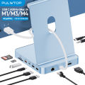 PULWTOP Upgraded 11 in 1 USB C Hub for iMac 24 inch USB Hub M1 M3 M4, Support M.2 SSD, 4K HDMI, Ethernet, USB A/C 10Gbps, SD/TF. 