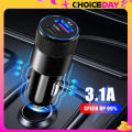 New 3.1A car charger orig USB + Pd 2 ports Multi USB output car charger for 12/24v kz02 car charger. 