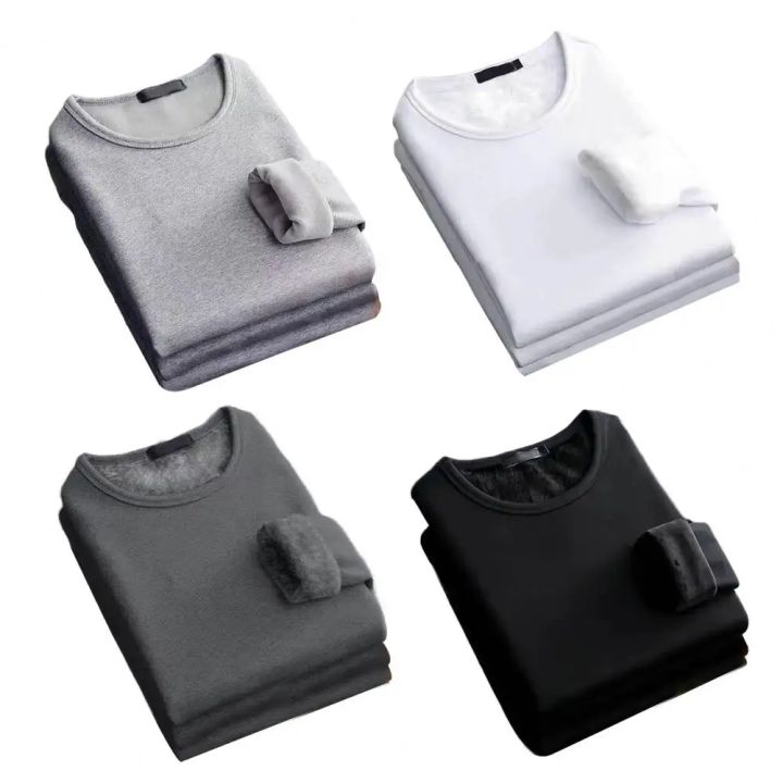 Winter%20%20Men's%20Long-sleeved%20Thermal%20Underwer%20T-Shirt%20Fleece%20Bottoming%20Shirt%20Round%20Neck%20Shirt%20Fashion%20Plus%20Velvet%20Padded%20T-shirt%20-%20Image%206