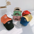 Cotton Baseball Cap For Children Fashion M Letter Embroidered Cute Kids Caps Summer Sunscreen Girls Boy Baby Hat 1-6Y. 