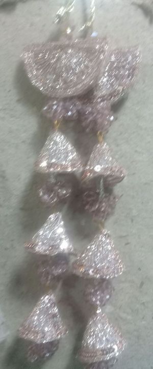 Light pink Tassels - 2 pcs with golden Dori