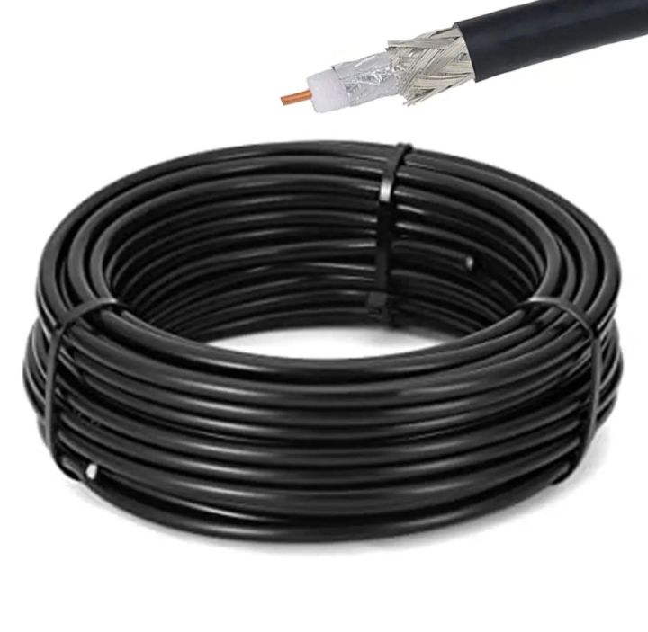 90 Feet RG 6 Coaxal Cable Dish TV CCTV Network Coaxal Cabal