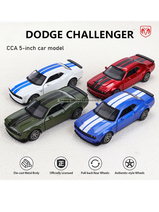 MSZ%205-inch%20alloy%20car%20model%20Dodge%20Challenger%20rebound%20function%20static%20model%20alloy%20die-casting%20car%20model%20collection%20%20toy%20-%20Image%205